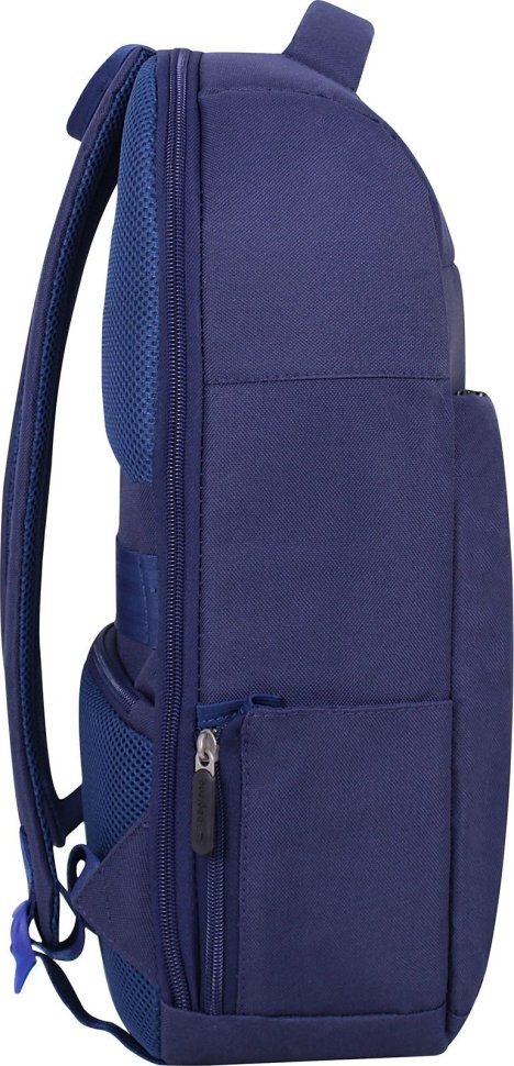 Чоловічий рюкзак синього кольору із щільного текстилю з відсіком під ноутбук Bagland (54160)
