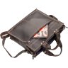 Темно-коричневая сумка для ноутбука из кожи крейзи хорс SHVIGEL (11109) - 6