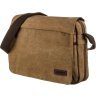 Текстильная сумка для ноутбука коричневого цвета Vintage (20190) - 3