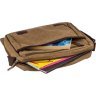 Текстильна сумка для ноутбука коричневого кольору Vintage (20190) - 4