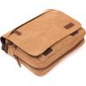 Текстильная сумка для ноутбука коричневого цвета Vintage (20190) - 7