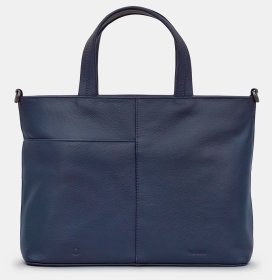 Женская сумка из натуральной фактурной кожи через плече Yoshi Y26 синего цвета 95460