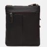 Чоловіча тонка плечова сумка коричневого кольору з натуральної шкіри Keizer (21346) - 3