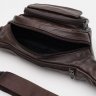 Чоловіча шкіряна сумка на пояс в коричневому кольорі Keizer (19415) - 4