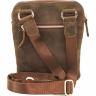 Мужская кожаная сумка в стиле винтаж коричневого цвета VATTO (12101) - 2