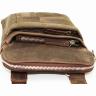 Мужская кожаная сумка в стиле винтаж коричневого цвета VATTO (12101) - 4