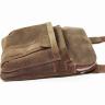 Мужская кожаная сумка в стиле винтаж коричневого цвета VATTO (12101) - 5