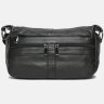 Средняя женская кожаная сумка черного цвета с одной лямкой Borsa Leather (56960) - 2