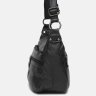 Средняя женская кожаная сумка черного цвета с одной лямкой Borsa Leather (56960) - 4