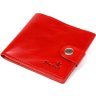 Компактний жіночий гаманець подвійного складання з натуральної шкіри червоного кольору Shvigel (2416461) - 1