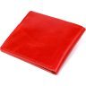 Компактний жіночий гаманець подвійного складання з натуральної шкіри червоного кольору Shvigel (2416461) - 2
