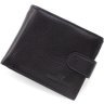 Чорний чоловічий шкіряний гаманець під документи ST Leather 1767360 - 1
