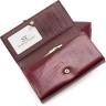 Лаковый кошелек бордового цвета под много карточек ST Leather (16290) - 3