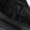 Чоловіча компактна сумка на плече із чорної шкіри флотар Keizer (22060) - 5
