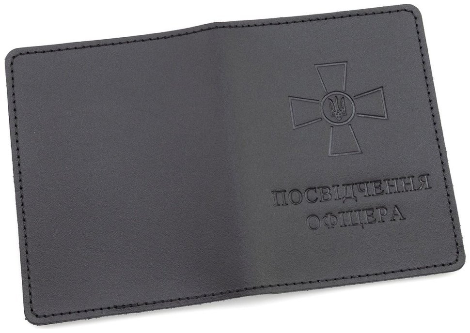 Обложка из натуральной кожи на удостоверение офицера ST Leather 97760 черного цвета фото №5 Обложка из натуральной кожи на удостоверение офицера ST Leather 97760 черного цвета modnotak фото №5
