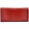 Яркий кошелек красного цвета из кожи с лазерной фактурой для женщин Desisan 107860 modnotak фото - 2