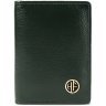 Картхолдер из натуральной кожи зеленого цвета на кнопке Hammonds Flycatcher CC606 с RFID защитой 107960 modnotak фото - 1