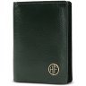 Картхолдер из натуральной кожи зеленого цвета на кнопке Hammonds Flycatcher CC606 с RFID защитой 107960 modnotak фото - 5