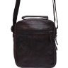 Чоловіча шкіряна сумка-барсетка маленького розміру у темно-коричневому кольорі Keizer (22058) - 3