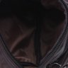 Мужская кожаная сумка-барсетка маленького размера в темно-коричневом цвете Keizer (22058) - 8