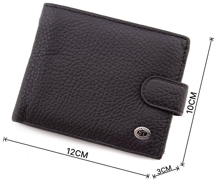 Мужское горизонтальное портмоне на кнопке ST Leather (16721) modnotak фото №3
