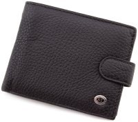 Мужское горизонтальное портмоне на кнопке ST Leather (16721)