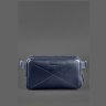 Кожаная поясная сумка темно-синего цвета BlankNote Dropbag Maxi 78660 - 1