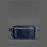 Шкіряна поясна сумка темно-синього кольору BlankNote Dropbag Maxi 78660 - 4