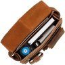 Мужская сумка-мессенджер из винтажной кожи светло-коричневого цвета с клапаном Visconti Jasper 68860 - 2