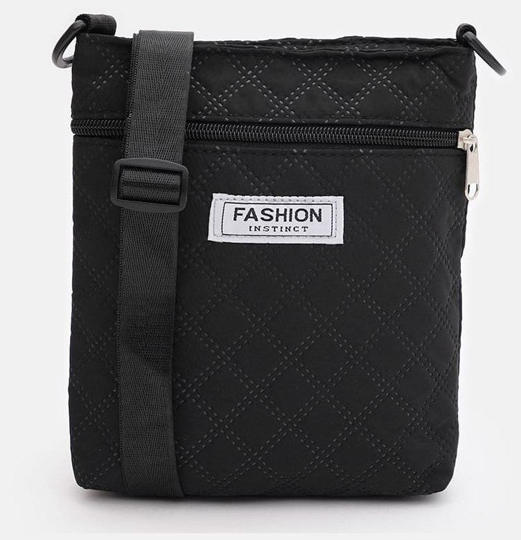 Компактная женская сумка из прочного текстиля черного цвета Monsen 88860 фото №2 Компактная женская сумка из прочного текстиля черного цвета Monsen 88860 modnotak фото №2