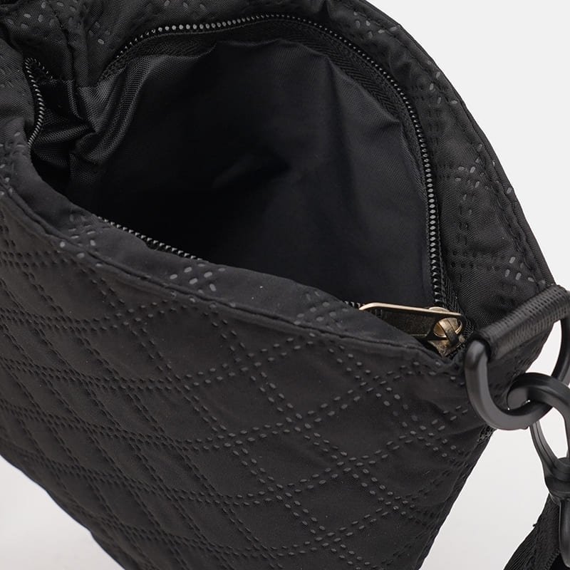 Компактная женская сумка из прочного текстиля черного цвета Monsen 88860 фото №5 Компактная женская сумка из прочного текстиля черного цвета Monsen 88860 modnotak фото №5