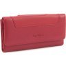 Просторий жіночий гаманець червоного кольору з натуральної шкіри на кнопці Tony Bellucci (10869) - 1