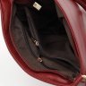 Бордова жіноча шкіряна сумка з плечовим ременем Keizer (59160) - 5