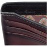 Темно-бордовый мужской кошелек из высококачественной кожи с монетницей Visconti Zanotti 69260 - 13