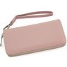 Світло-рожевий жіночий гаманець з натуральної шкіри на блискавці ST Leather (15387) - 4