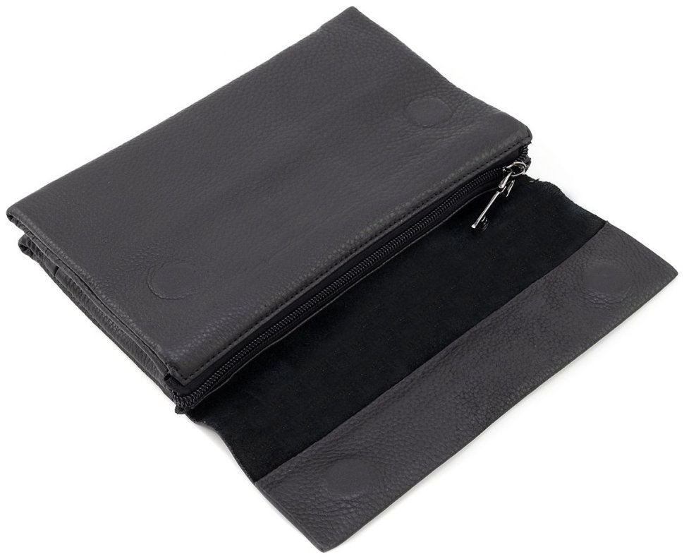 Добротная мужская барсетка из фактурной кожи черного цвета H.T. Leather 79460 фото №10 Добротная мужская барсетка из фактурной кожи черного цвета H.T. Leather 79460 modnotak фото №10