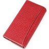 Вместительный женский кошелек красного цвета из кожи ската STINGRAY LEATHER (024-18621) - 2