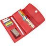 Вместительный женский кошелек красного цвета из кожи ската STINGRAY LEATHER (024-18621) - 3