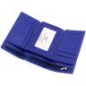 Яскравий синій жіночий гаманець невеликого розміру з натуральної шкіри ST Leather (15611) - 6