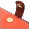 Оранжевая женская сумка-клатч горизонтального типа из натуральной кожи Vintage 2422424 - 3
