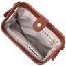 Оранжевая женская сумка-клатч горизонтального типа из натуральной кожи Vintage 2422424 - 4