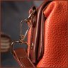 Оранжевая женская сумка-клатч горизонтального типа из натуральной кожи Vintage 2422424 - 9
