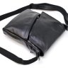 Чорна чоловіча сумка-планшет через плече із натуральної шкіри з клапаном TARWA (21675) - 4