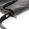 Черная мужская сумка-планшет через плечо из натуральной кожи с клапаном TARWA (21675) - 7