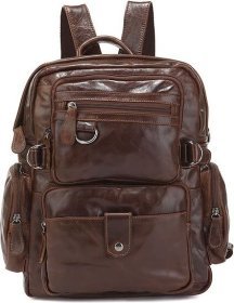 Рюкзак шкіряний коричневий VINTAGE STYLE (24232)