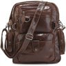 Рюкзак шкіряний коричневий VINTAGE STYLE (24232) - 2