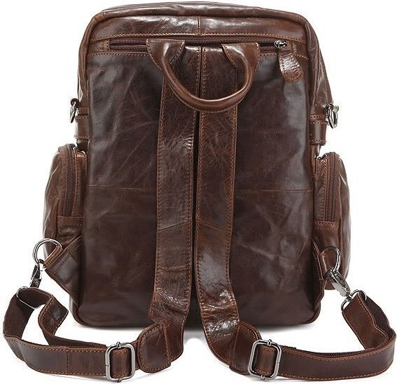 Рюкзак кожаный коричневый VINTAGE STYLE (24232)