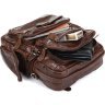 Рюкзак кожаный коричневый VINTAGE STYLE (24232) - 6