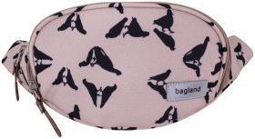 Бананка (сумка на пояс) для женщин из Оксфордского текстиля с принтом птиц Bagland 111261