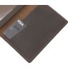 Темно-коричнева обкладинка для військового квитка з натуральної шкіри ЗСУ-герб - Grande Pelle (13115) - 8